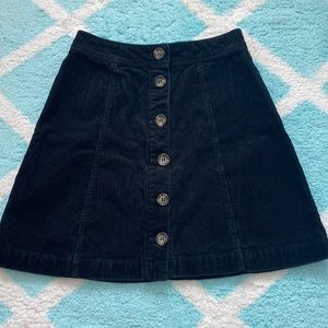 H&M Black A Line Skirt